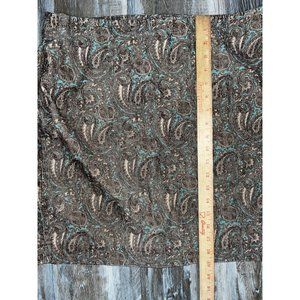 Jones New York Signature Paisley Print Corduroy Skirt Y2K Size 14